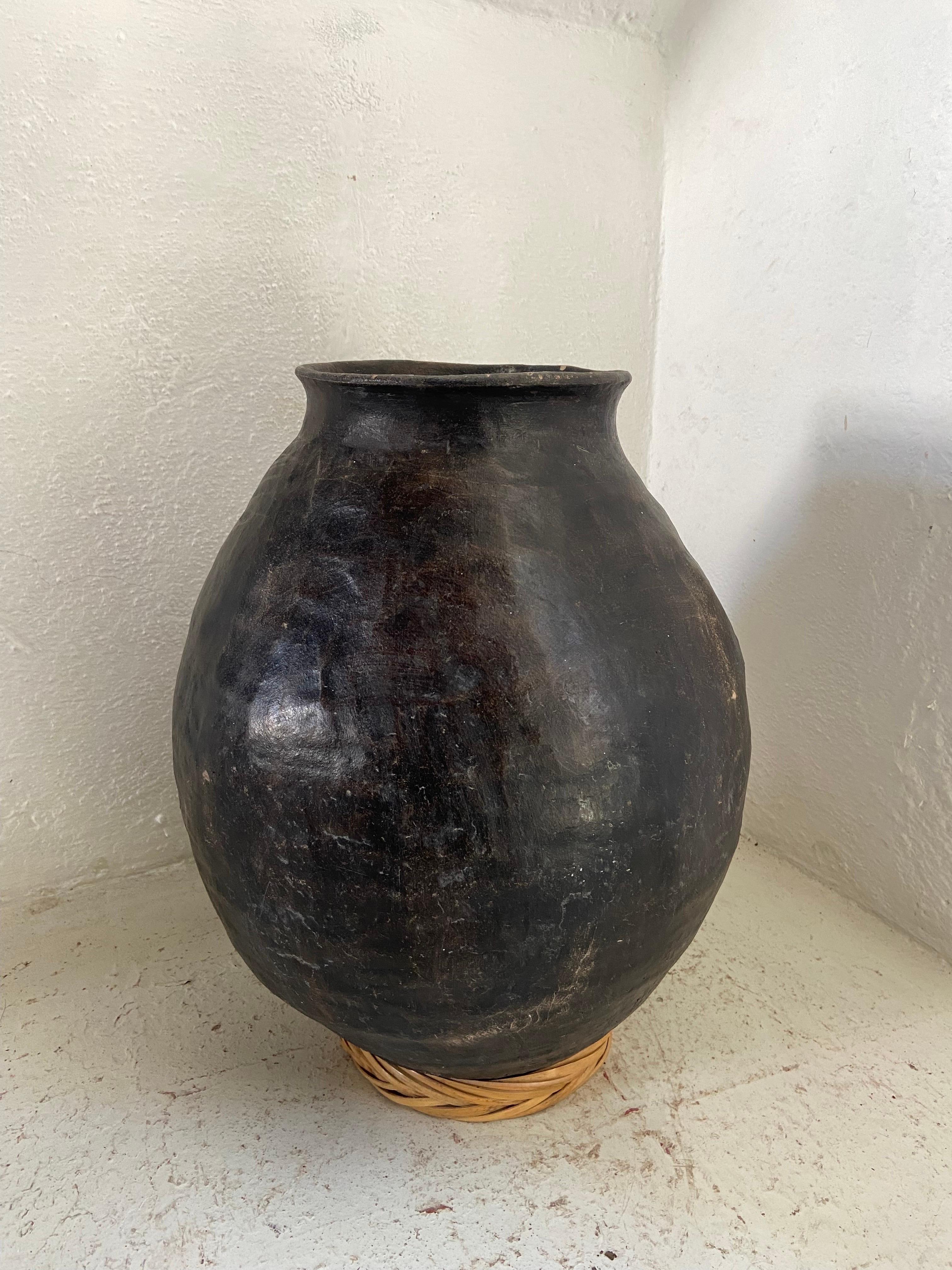 Primitive Tarahumara Ceramic Water Vessel from Mexico, circa Early 1900s