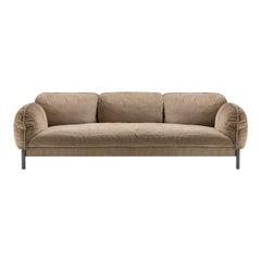 Tarantino Brown 3-Seater Sofa