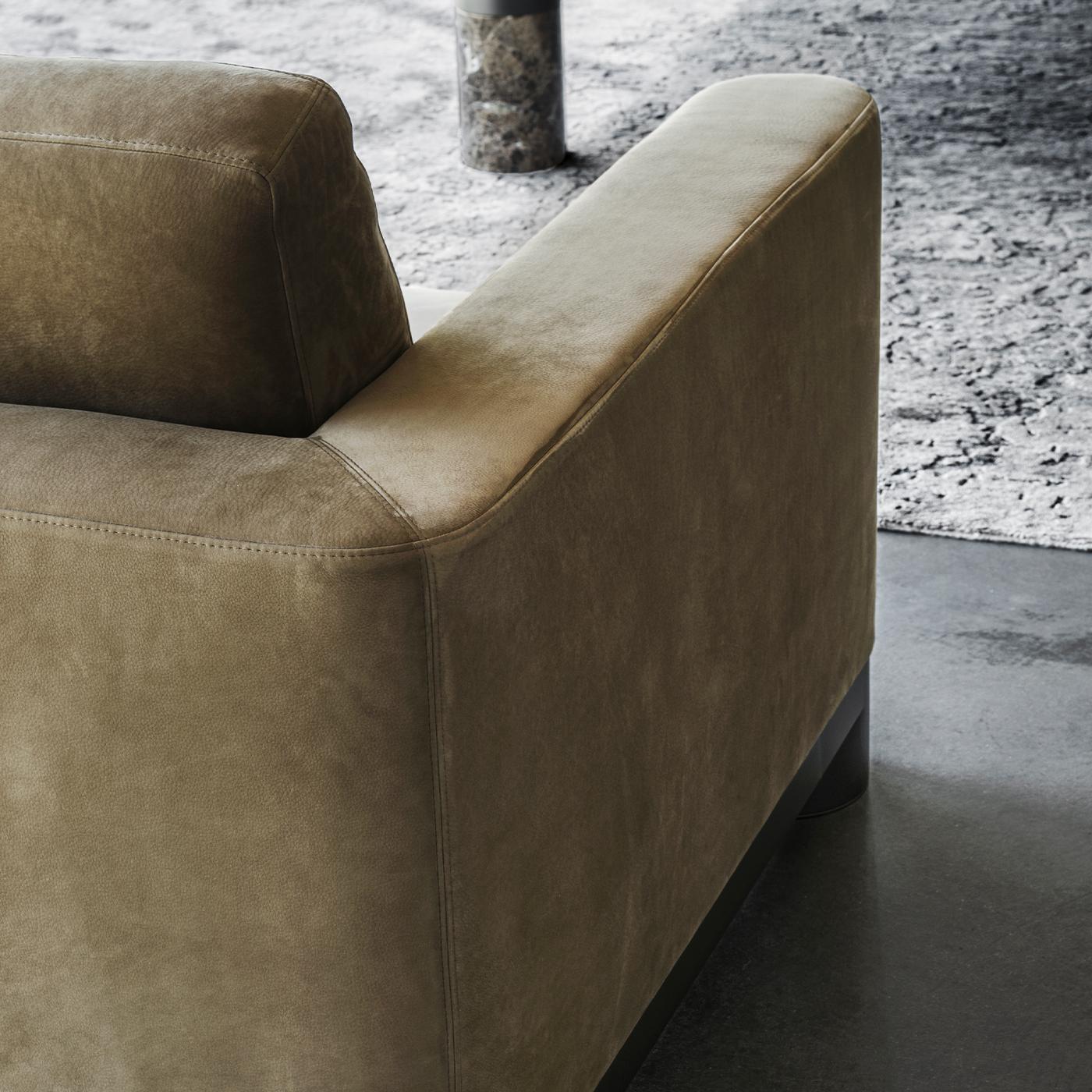 Italian Tarantino Green Lounge Chair For Sale