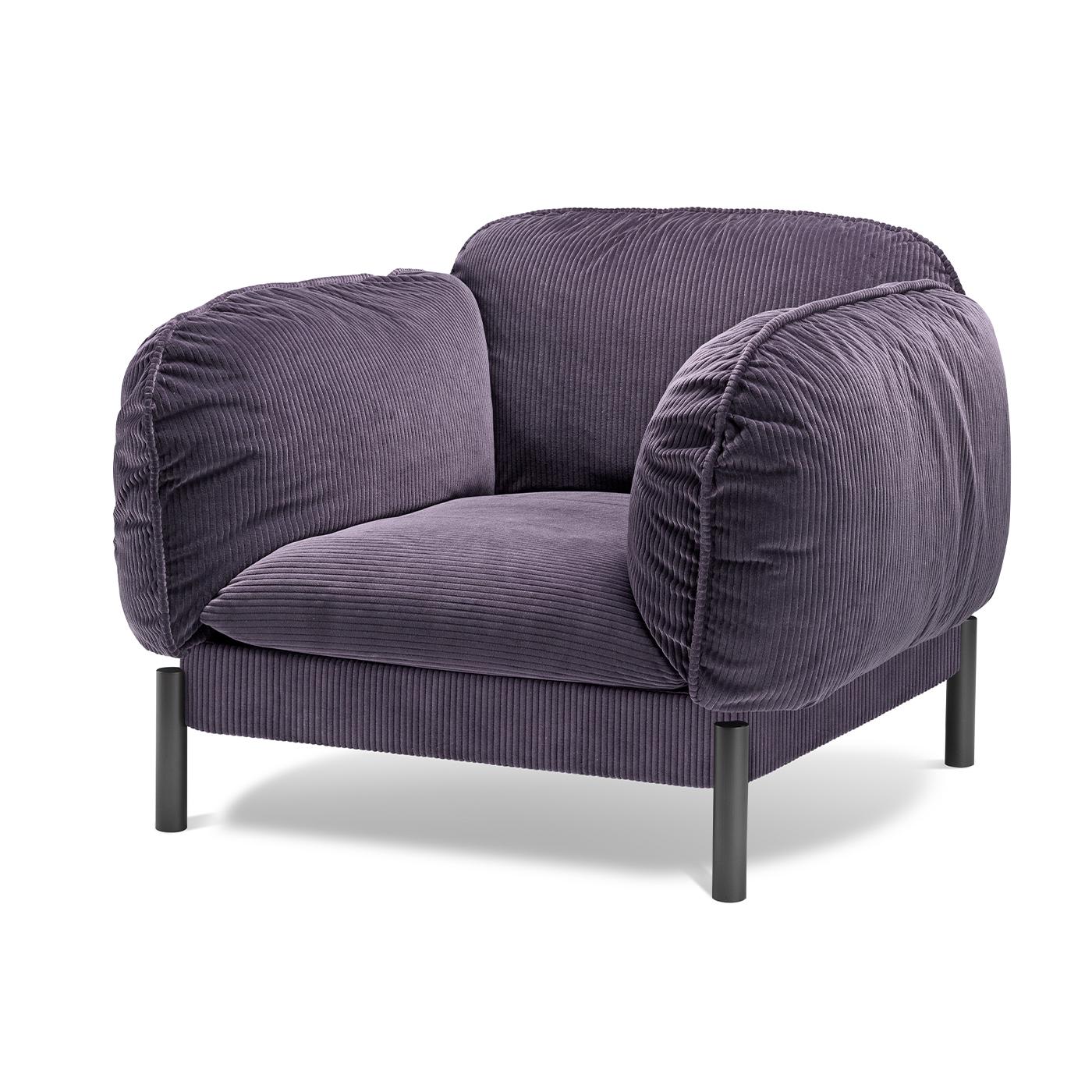 Modern Tarantino Purple Lounge Chair For Sale
