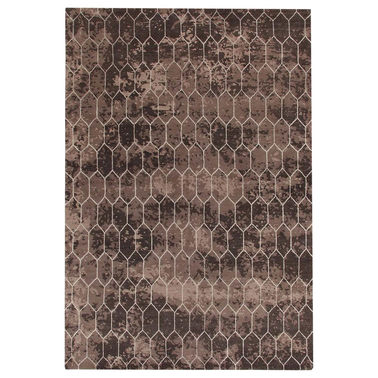 Tapis marron Taranto de Gio Ponti