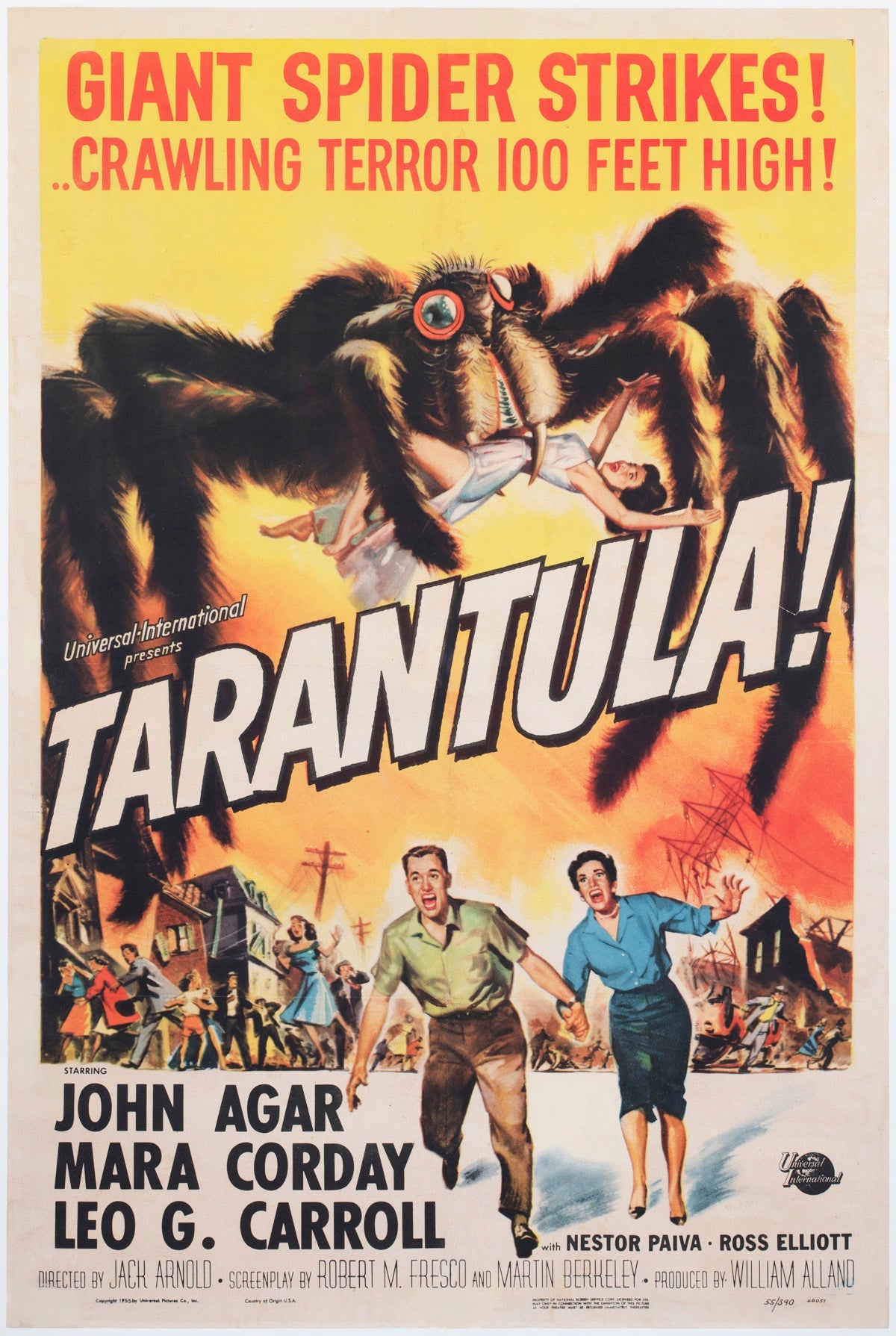 Tarantula 1955 US 1 Sheet Film Poster, Reynold Brown For Sale