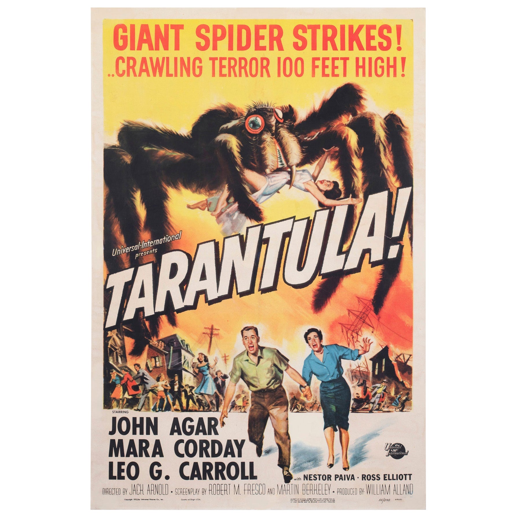 Tarantola 1955 US 1 Sheet Film Poster, Reynold Brown in vendita