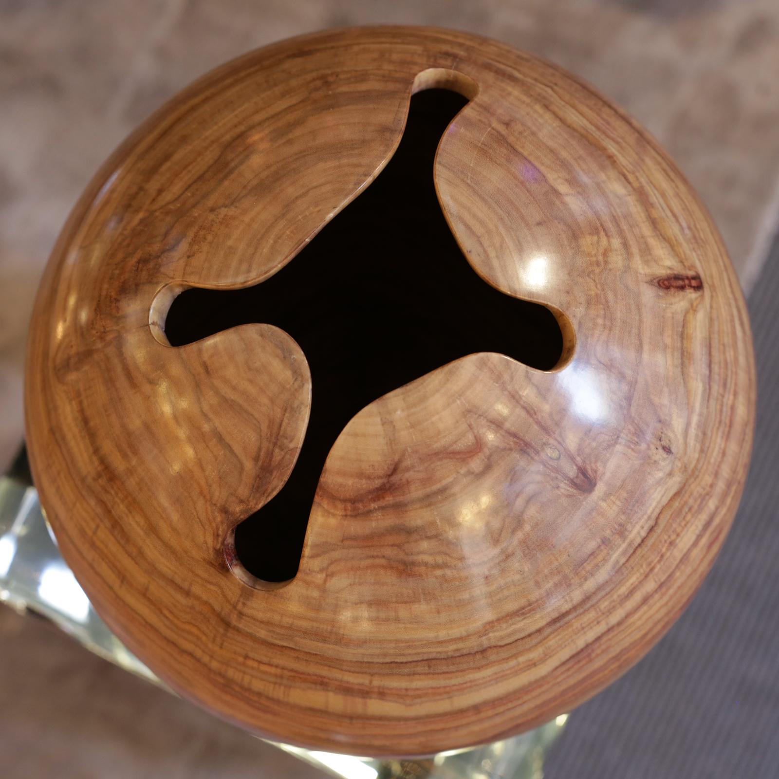 Wood Tarara Amaria Ball Sculpture For Sale