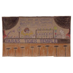 "Taras Tiger Temple Diner on Cracker Box by the Late Outsider Artist Lewis Smith