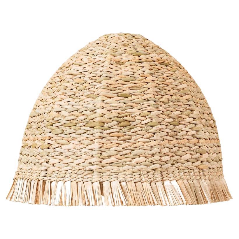 Tarasca Handwoven Natural Palm Pendant Lampshade For Sale