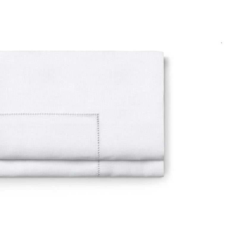 Italian King Size Premium Linen Duvet Bedding Set White Salt Molteni&C - Tarascona For Sale