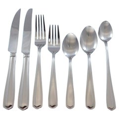 Tarbor by Reed & Barton Stainless Steel Flatware Set 12 Service 115 Pieces New
