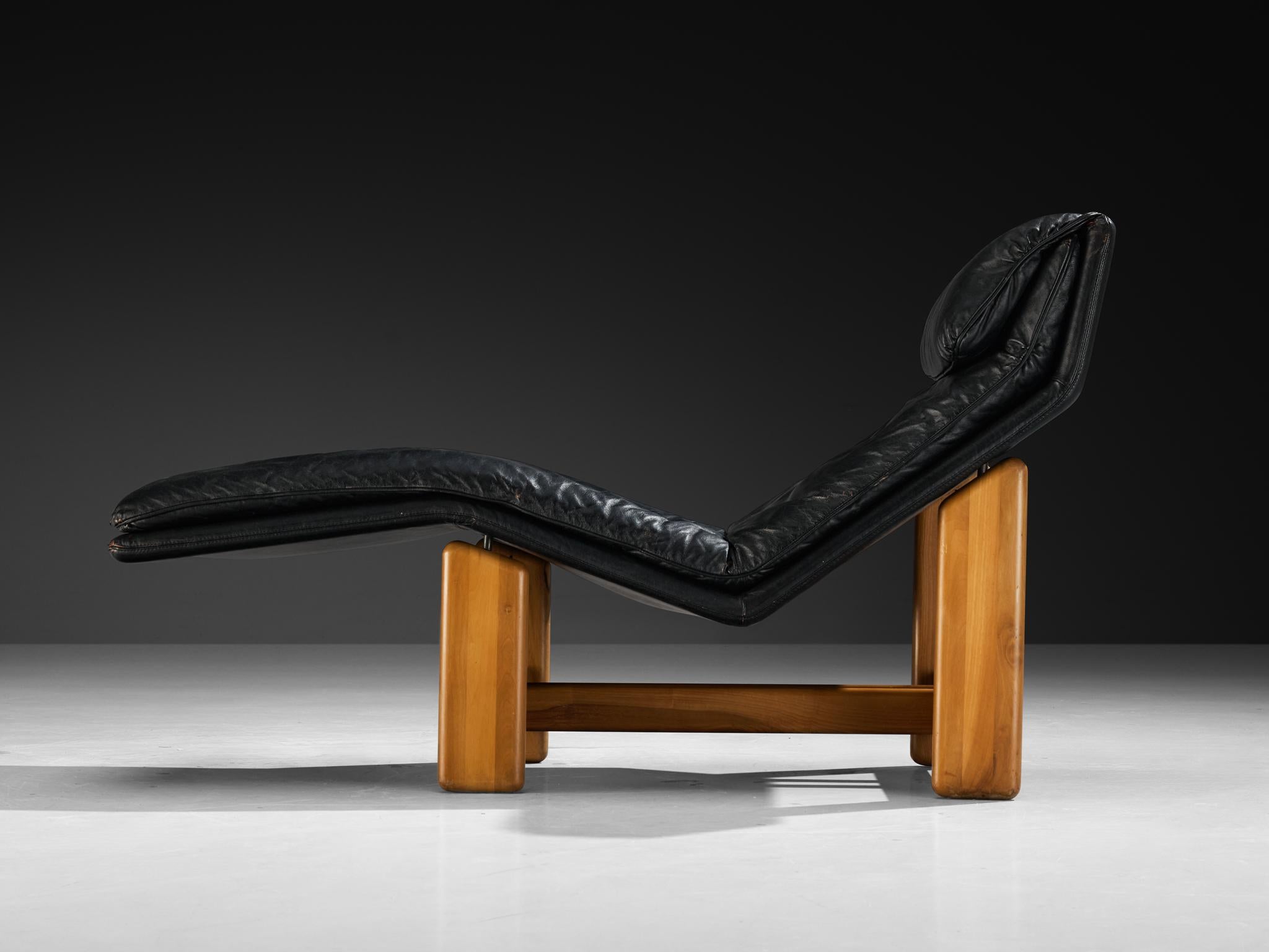 Chaiselongue „Periplo“ von Tarcisio Colzani für Mobil Girgi für Mobil (Leder) im Angebot