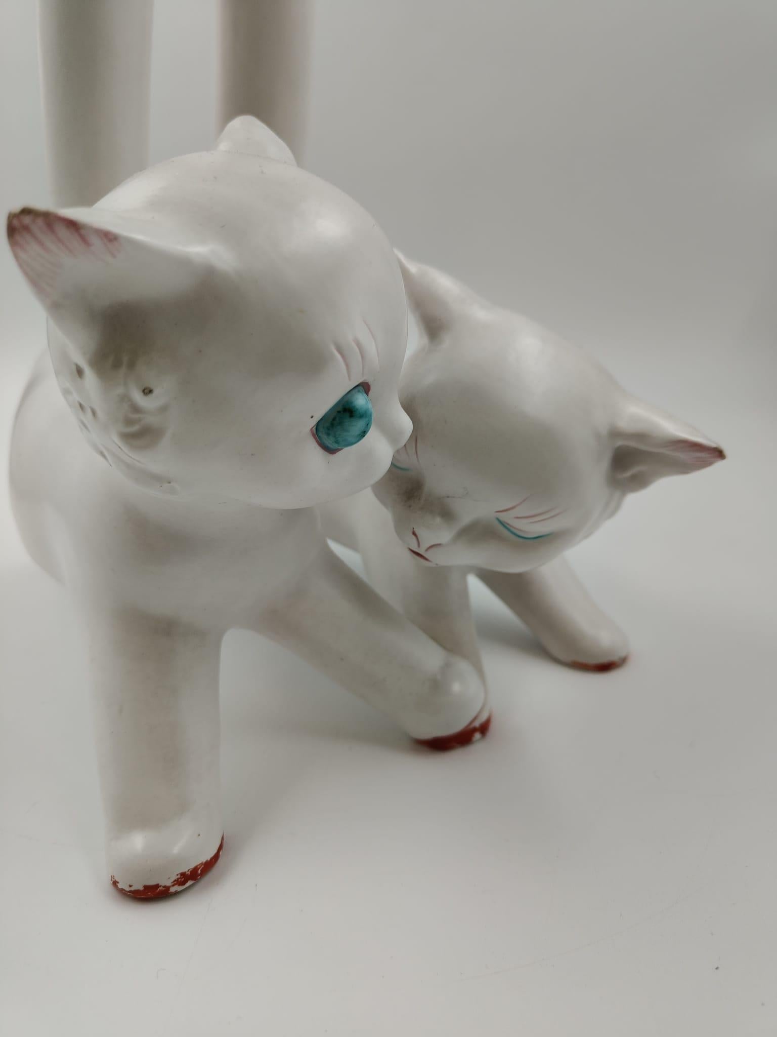 Ceramic kittens by Tarcisio Tosin, Italy, 1940 For Sale 12