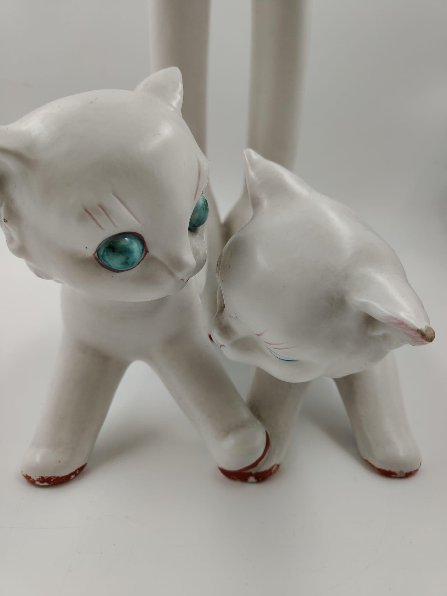 Ceramic kittens by Tarcisio Tosin, Italy, 1940 For Sale 13