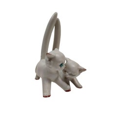 Ceramic kittens by Tarcisio Tosin, Italy, 1940