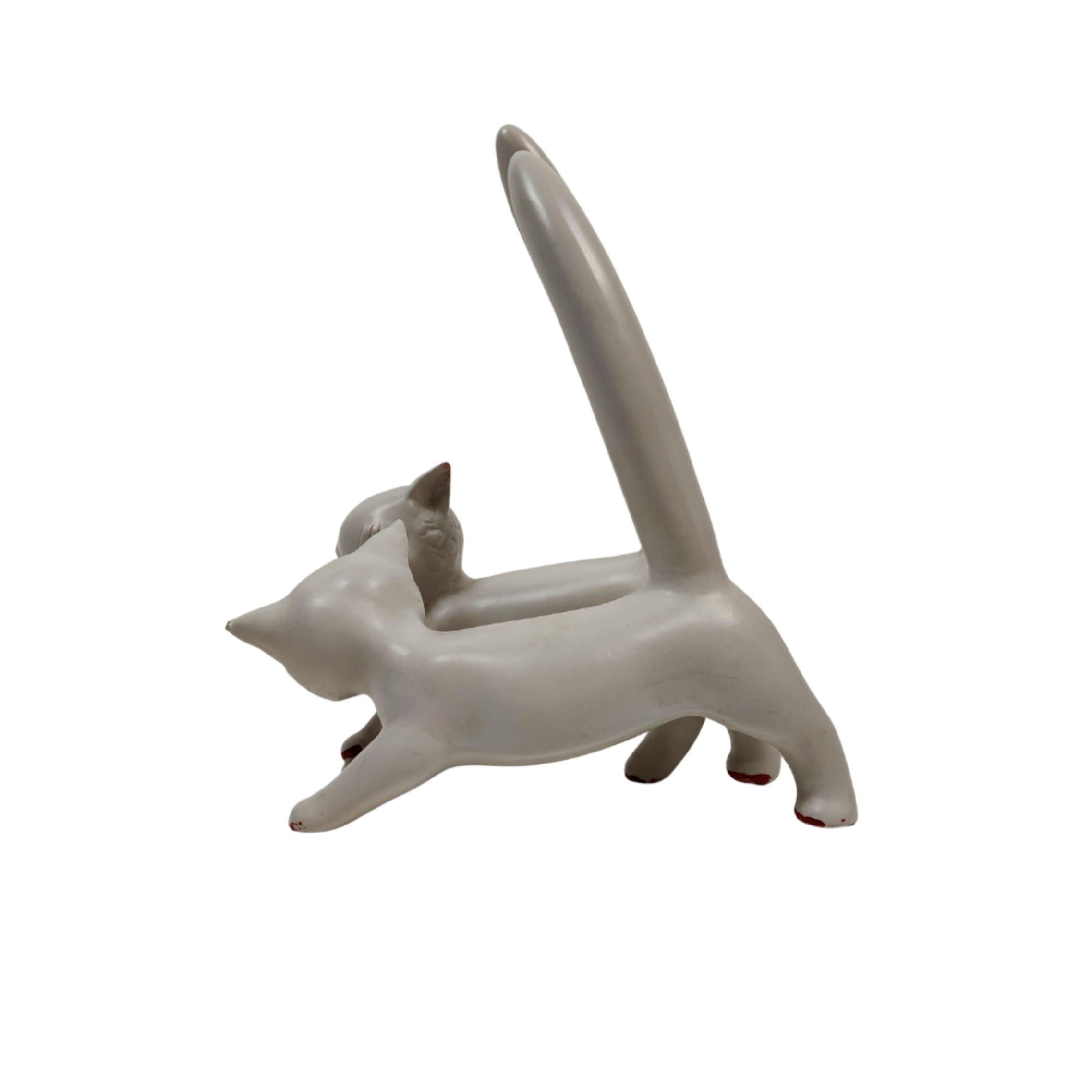Chatons en céramique de Tarcisio Tosin, Italie, 1940 en vente 3