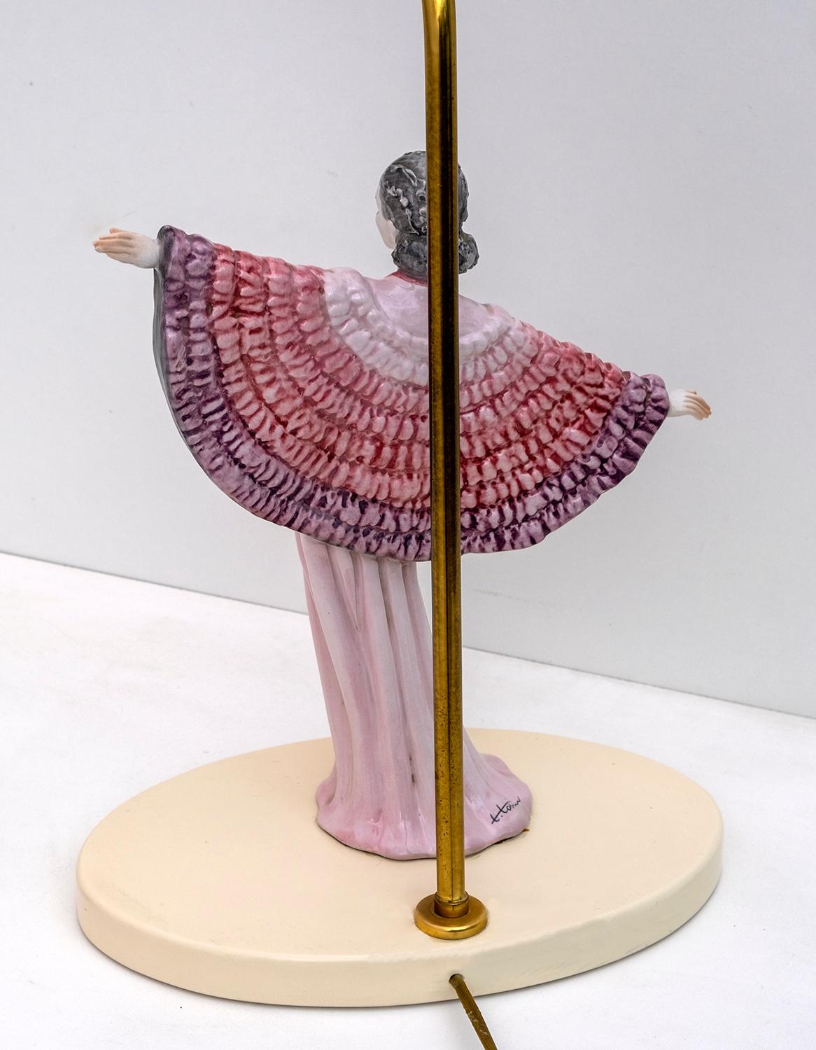 Milieu du XXe siècle Tarcisio Tosin lampe de bureau en céramique italienne mi-siècle moderne, années 1960 en vente