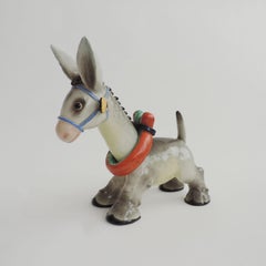 Tarcisio Tosin Monumental Ceramic Donkey for La Freccia, Italy 1940s