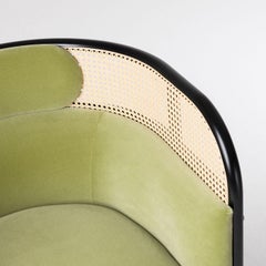 Targa Petit Green Velvet Armchair by GamFratesi