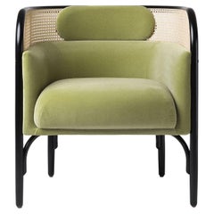 Targa Petit Green Velvet Armchair by GamFratesi