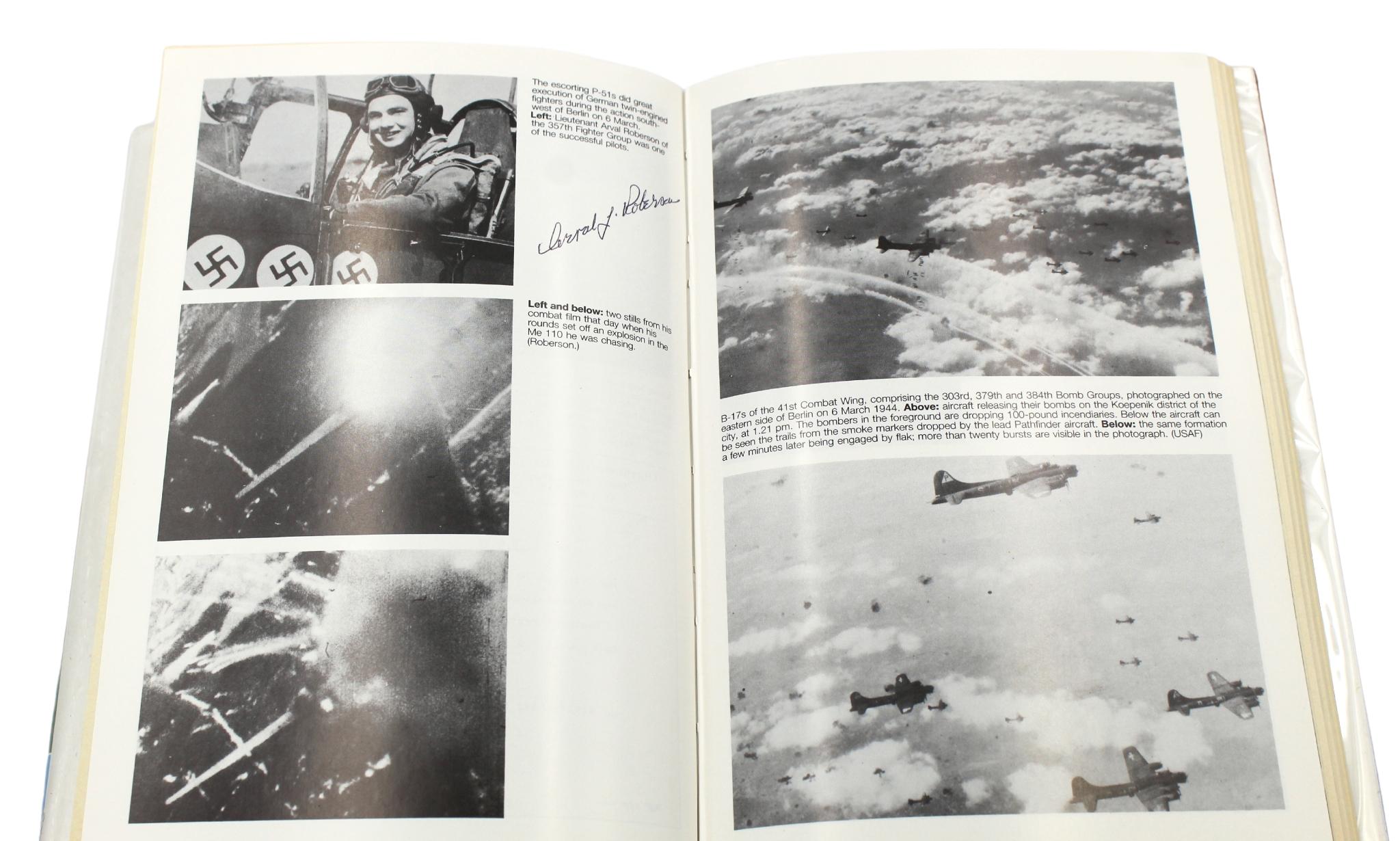 Target Berlin by Jeffrey L. Ethell and Alfred Price, Signed by Author & 8 Pilots In Good Condition In Colorado Springs, CO