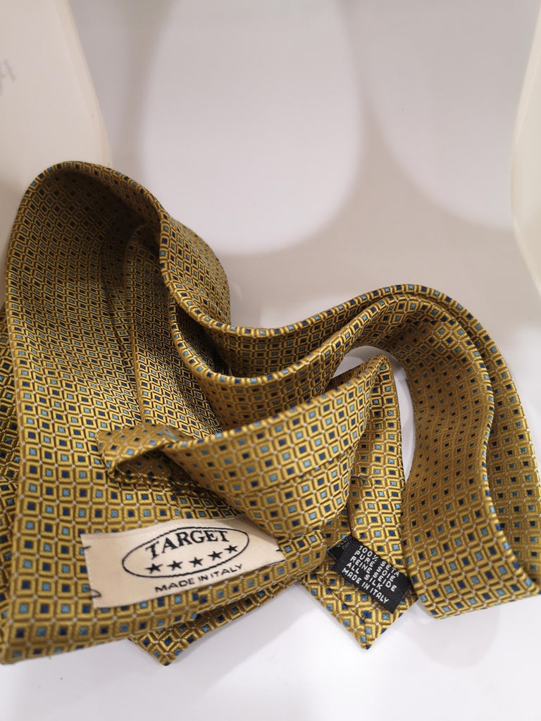 Target gold blue silk tie For Sale at 1stDibs | target men's ties ...