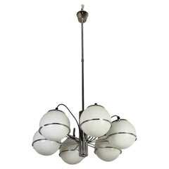 Targetti Sankey 6-light Space-Age Chandelier, 1970