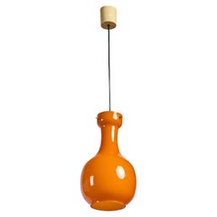 Targetti Sankey, Pendelleuchte, Glas, Metall, Italien, 1960er Jahre