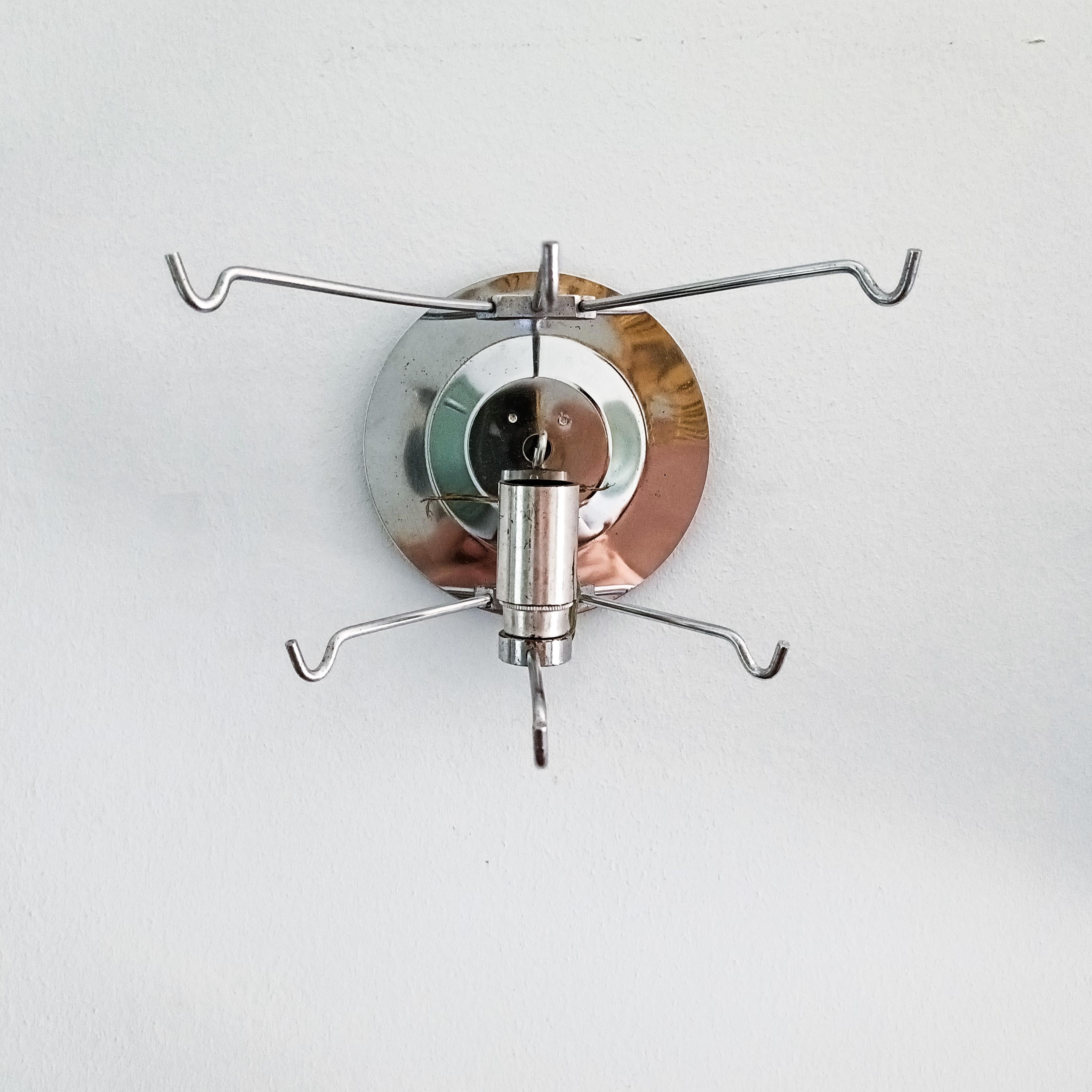 Targetti Sankey. Set of 4 Space Age style sconces, Italy, 1970s For Sale 3