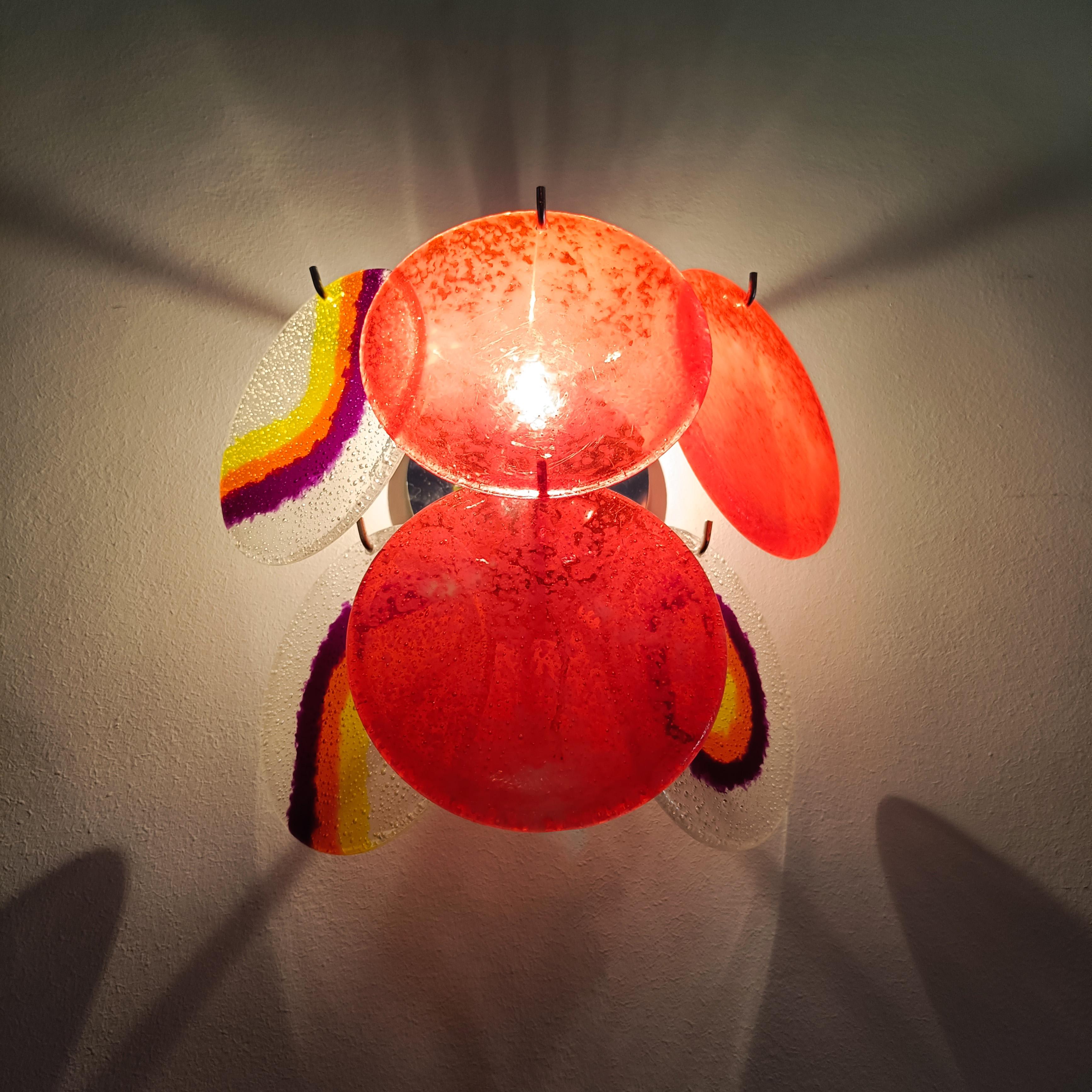 Targetti Sankey. Set of 4 Space Age style sconces, Italy, 1970s For Sale 2