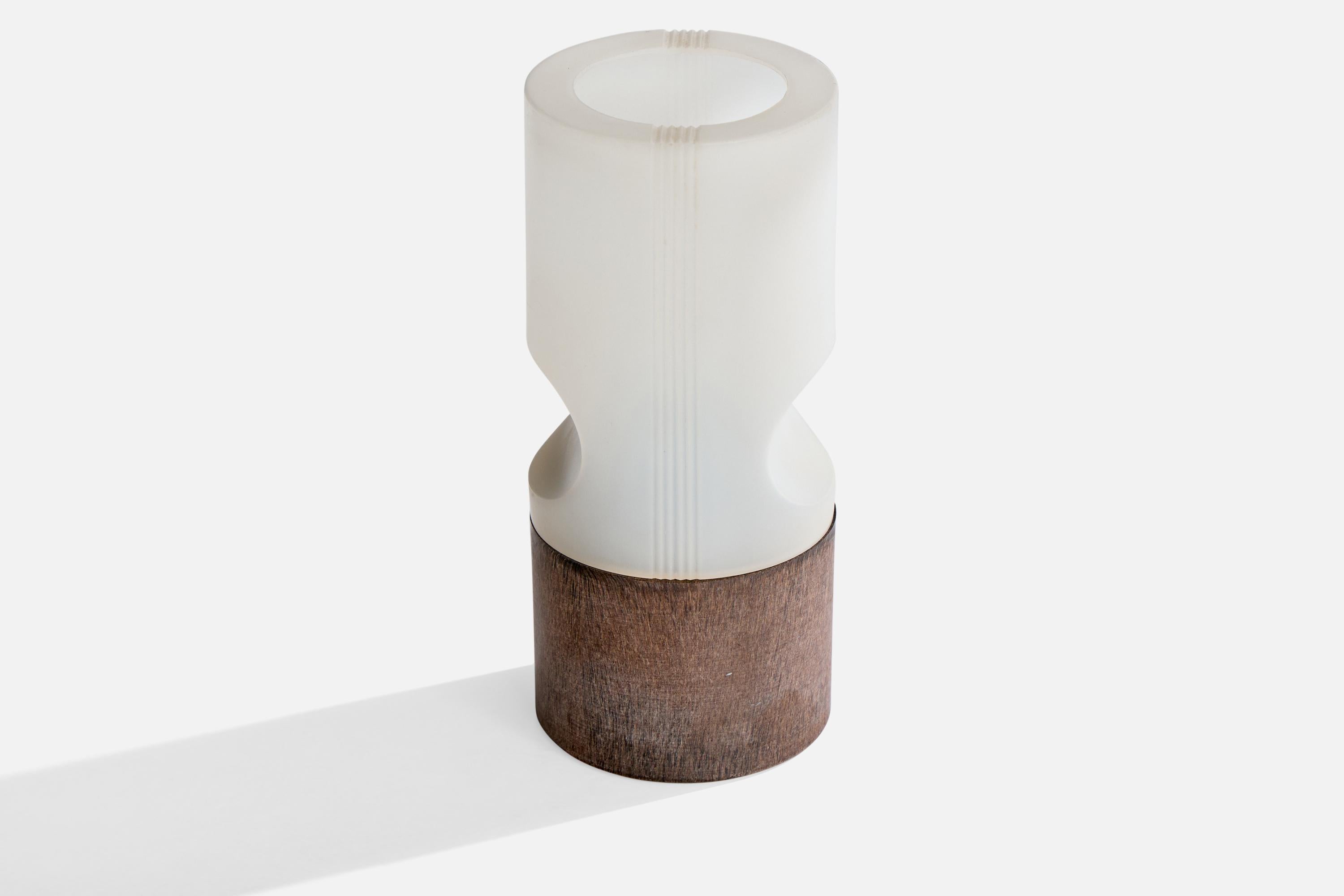 Mid-Century Modern Targetti, lampe de table, acrylique, Italie, années 1970 en vente