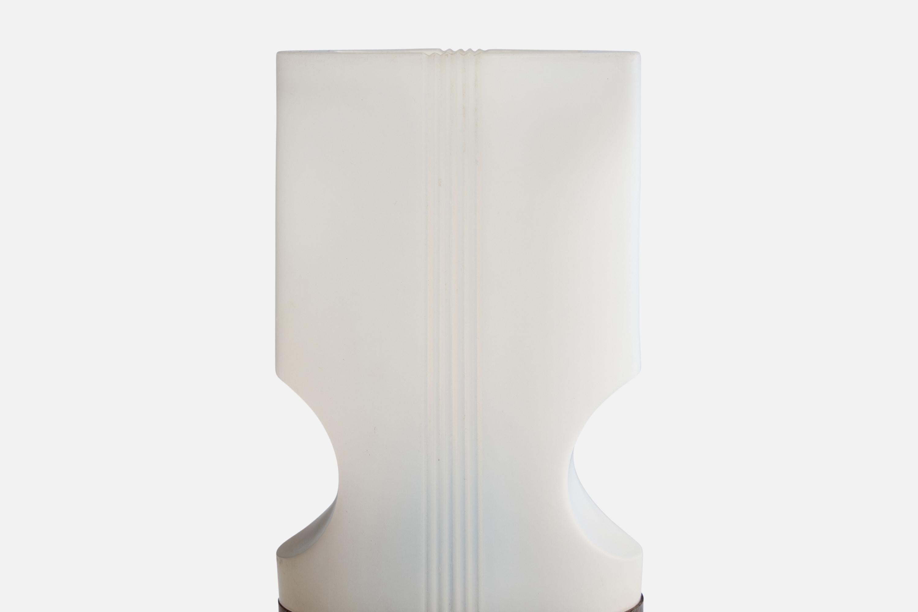 Suédois Targetti, lampe de table, acrylique, Italie, années 1970 en vente