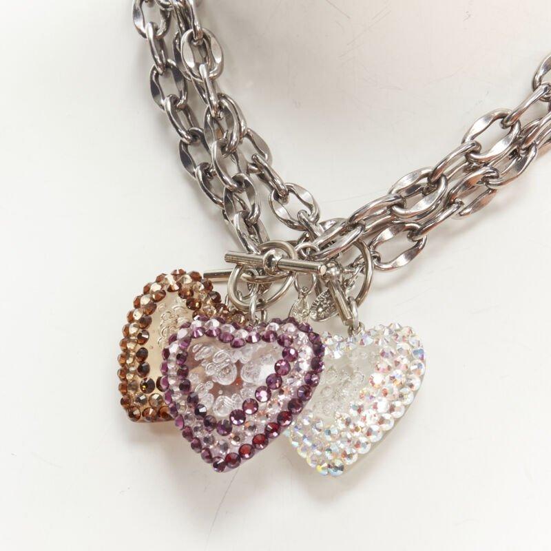 TARINA TARANTINO Lot of 3 Y2K jewel rhinestone heart silver chain necklace
Reference: ANWU/A00292
Brand: Tarina Tarantino
Material: Plastic, Metal
Color: Silver
Closure: Lobster Clasp
Extra Details: 3 necklaces can be separated and worn