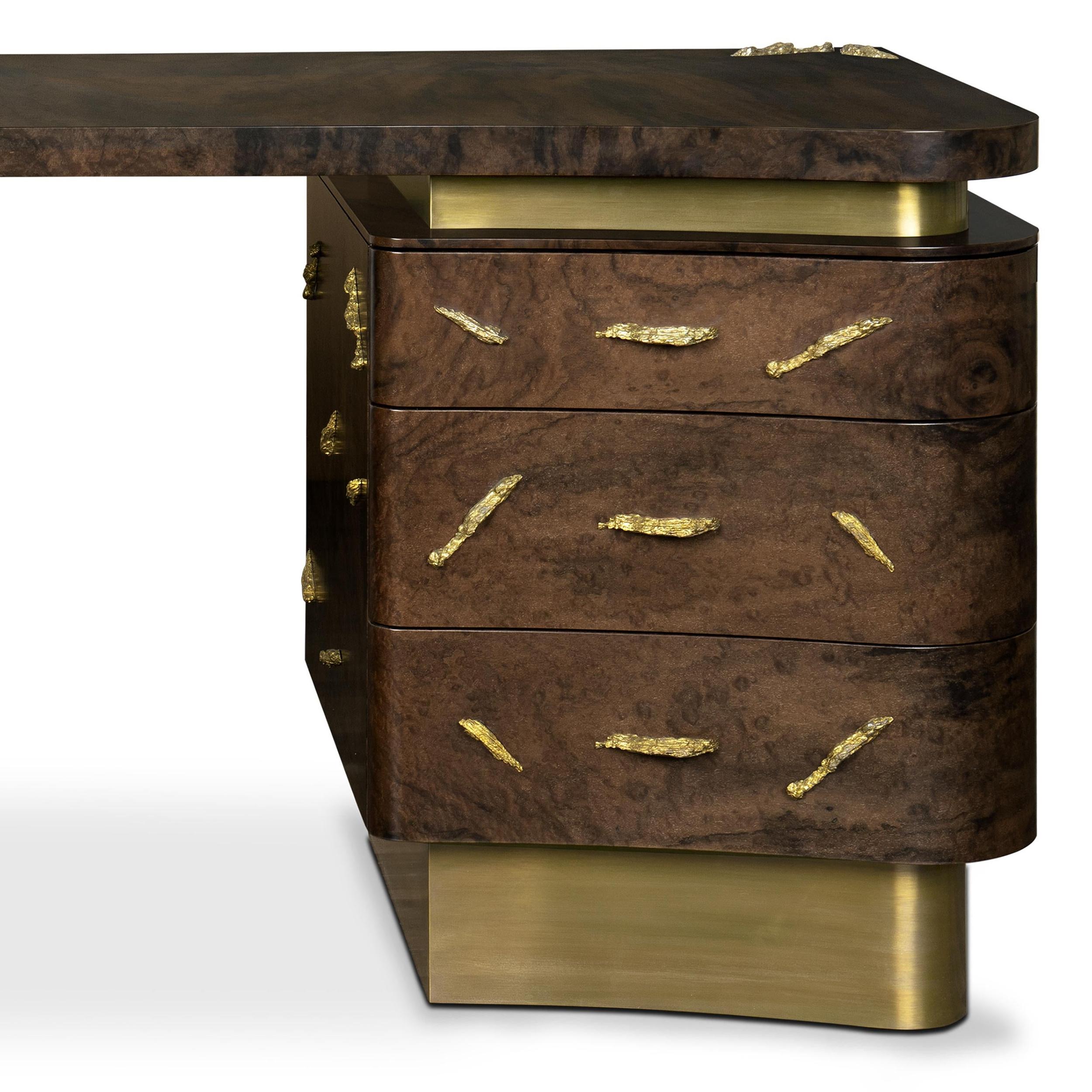 Brass Tarius Desk For Sale