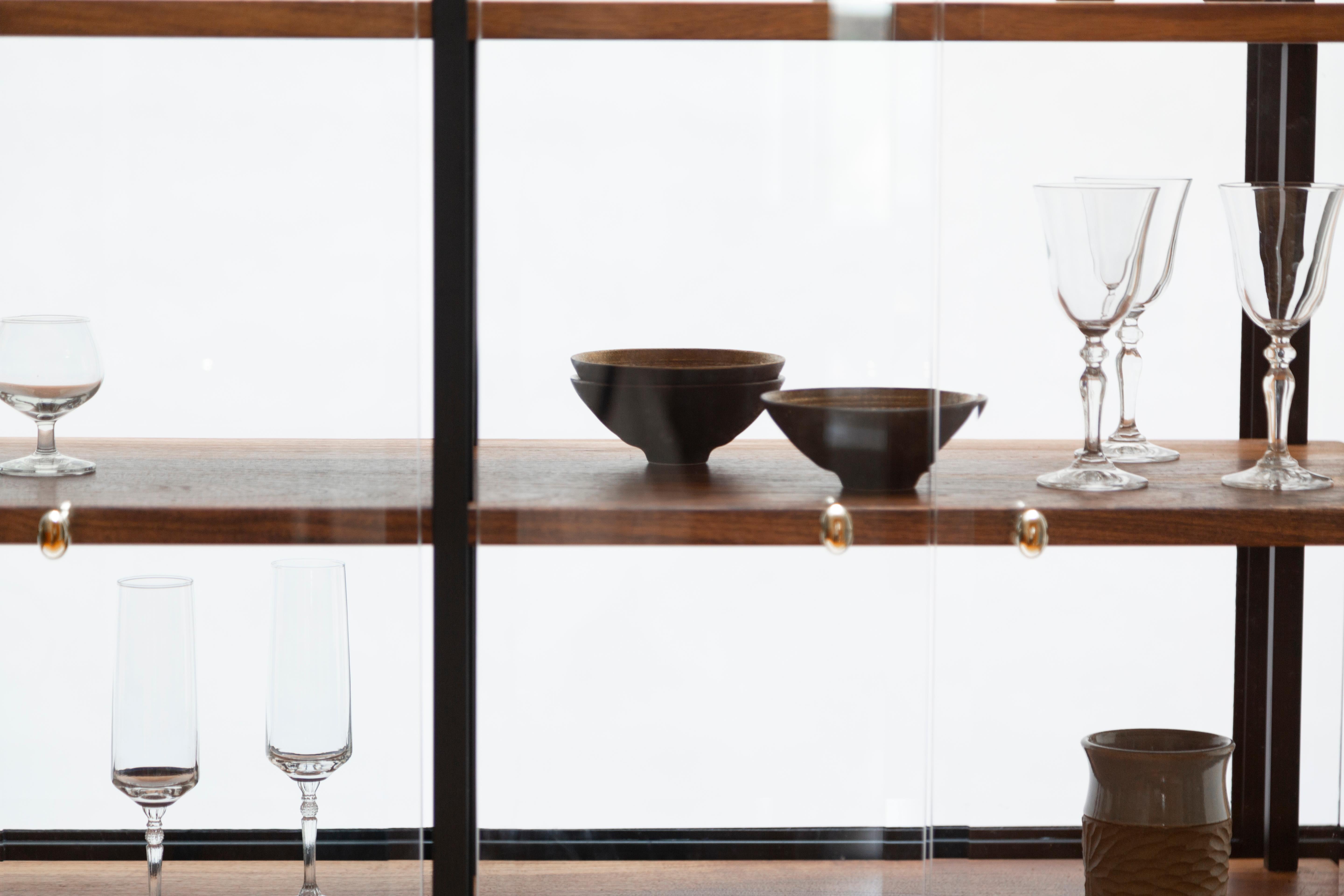 Tarlow-Schrank aus Tzalam-Holz und Glas, entworfen von Tana Karei (21. Jahrhundert und zeitgenössisch) im Angebot