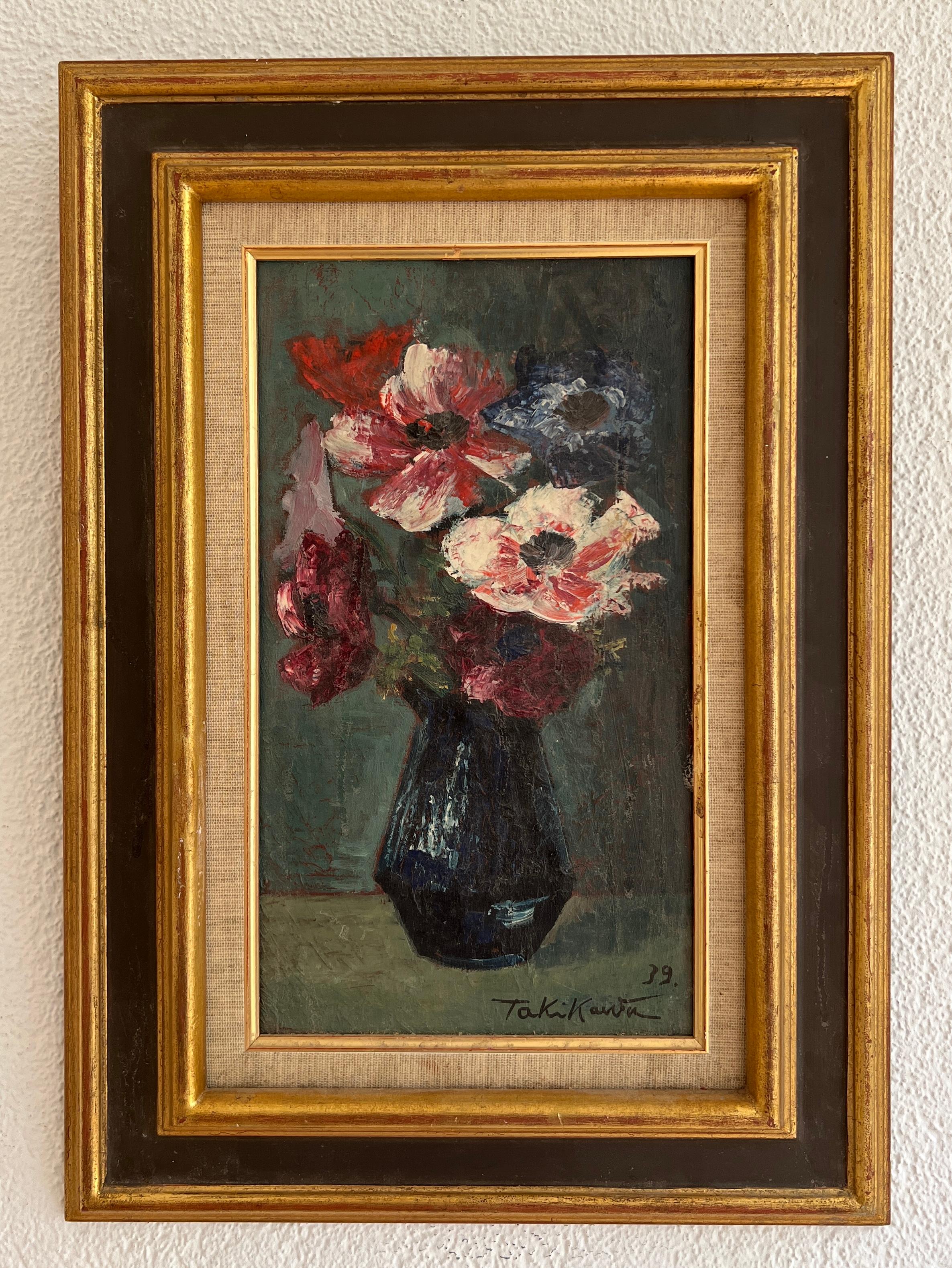 Blumenstrauß – Painting von Taro Takikawa