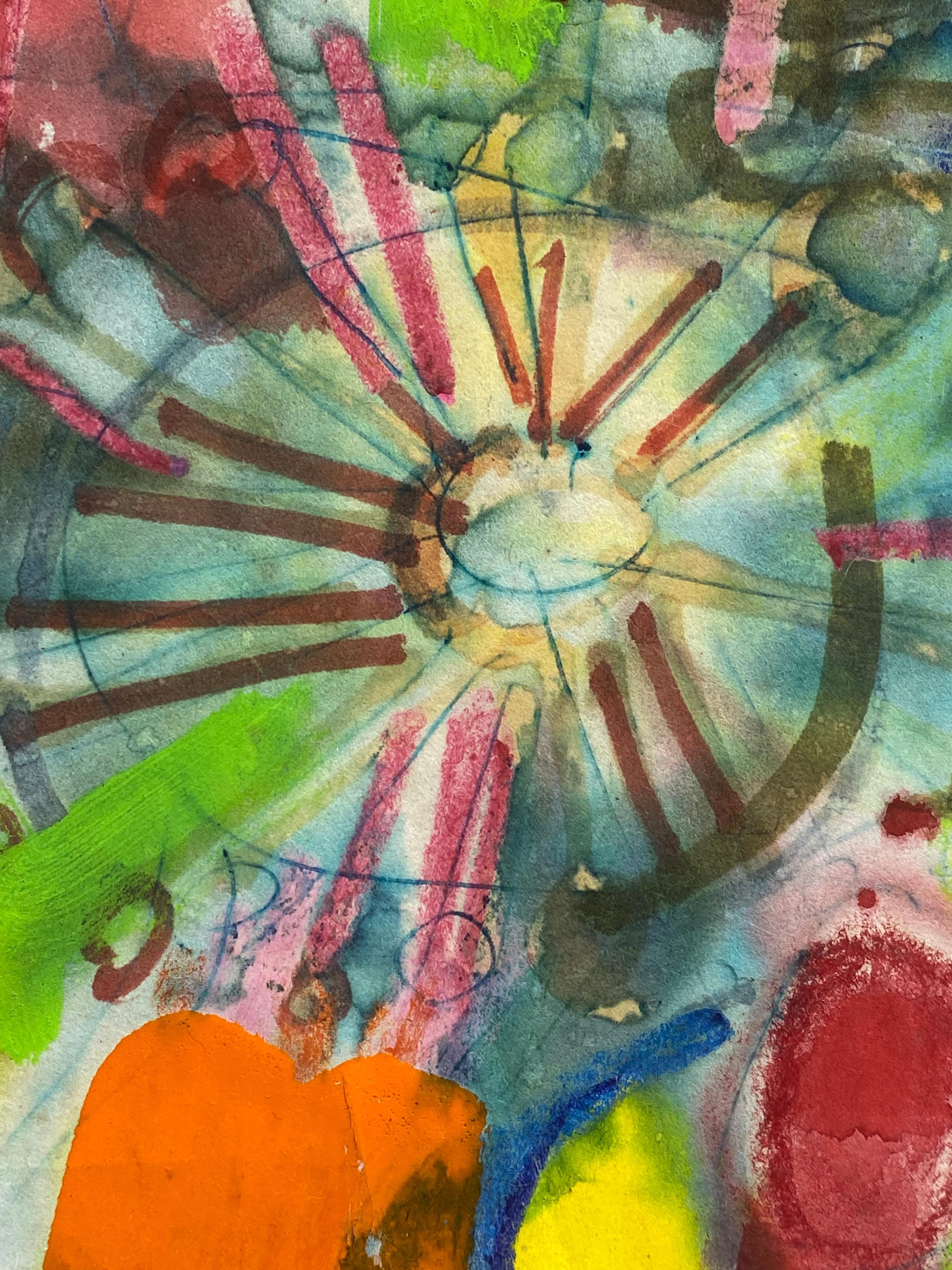 Taro Yamamoto 1953 Provincetown Gemälde in Mischtechnik 