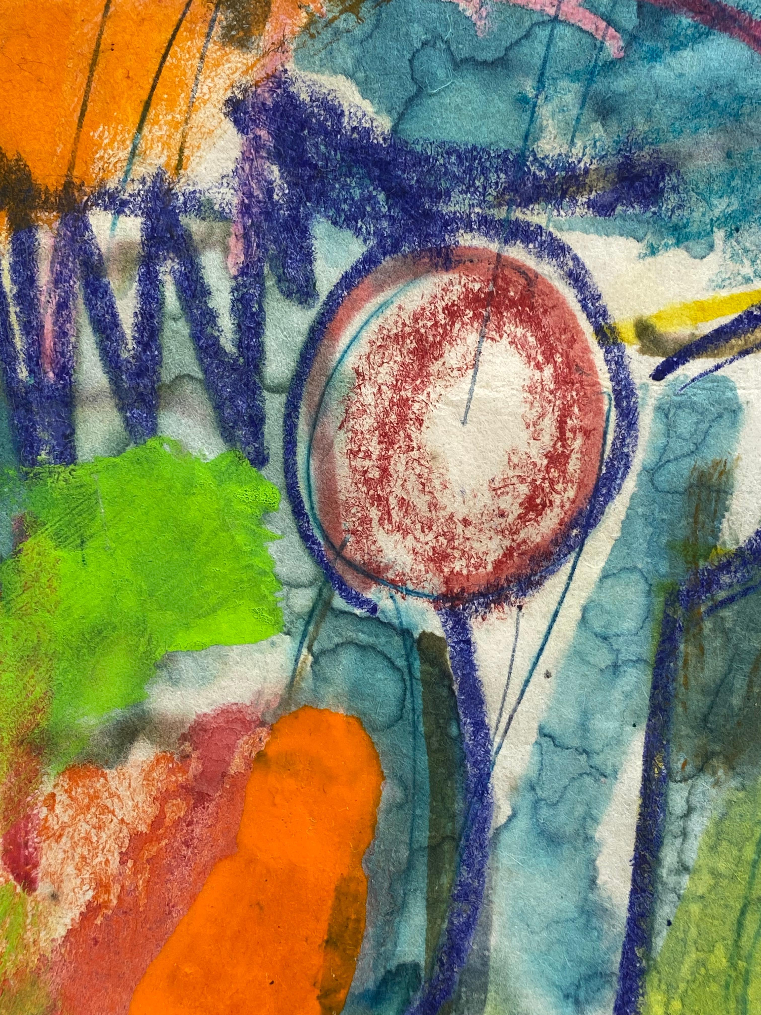 Taro Yamamoto 1953 Provincetown Gemälde in Mischtechnik 