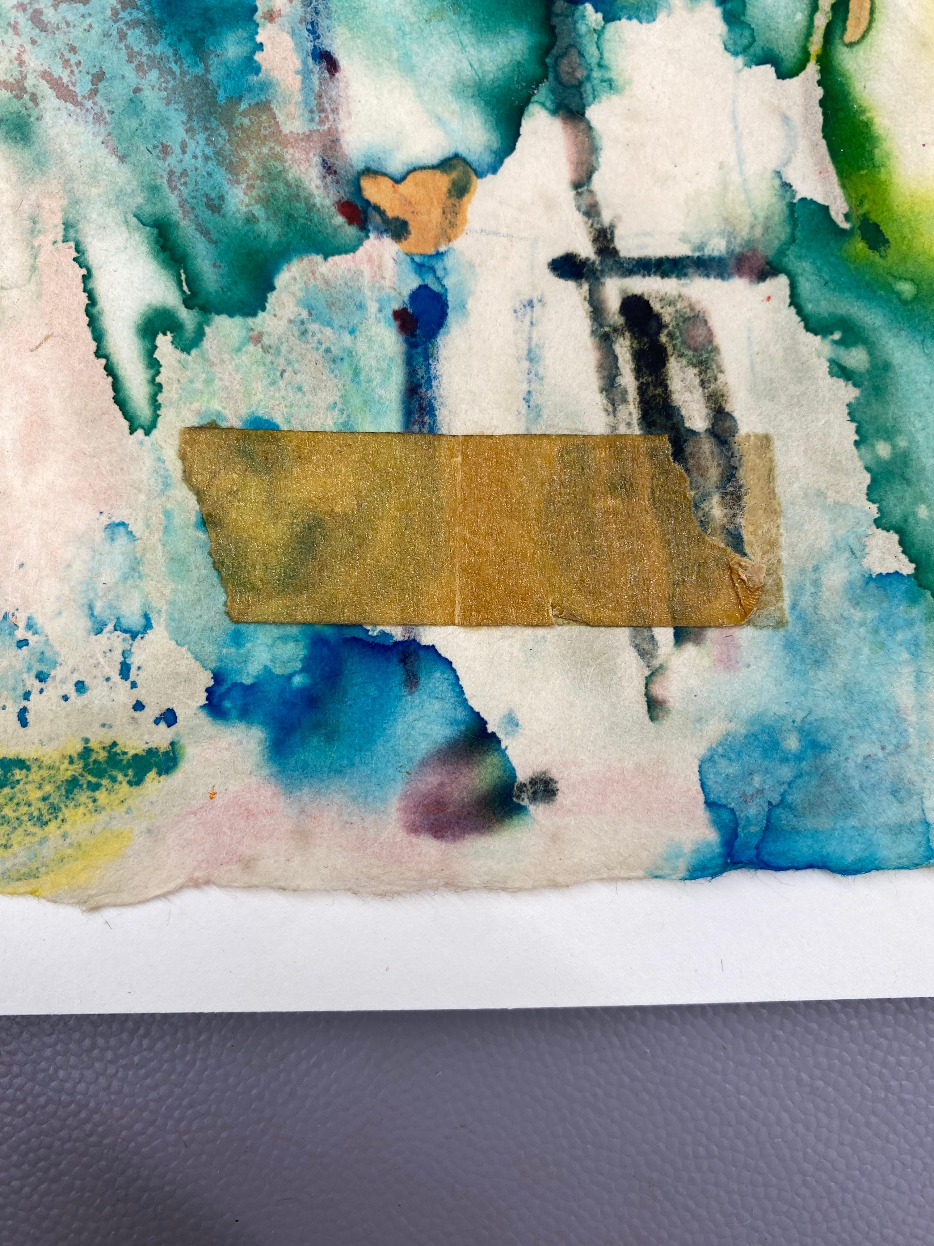 Taro Yamamoto 1953 Provincetown Gemälde in Mischtechnik 