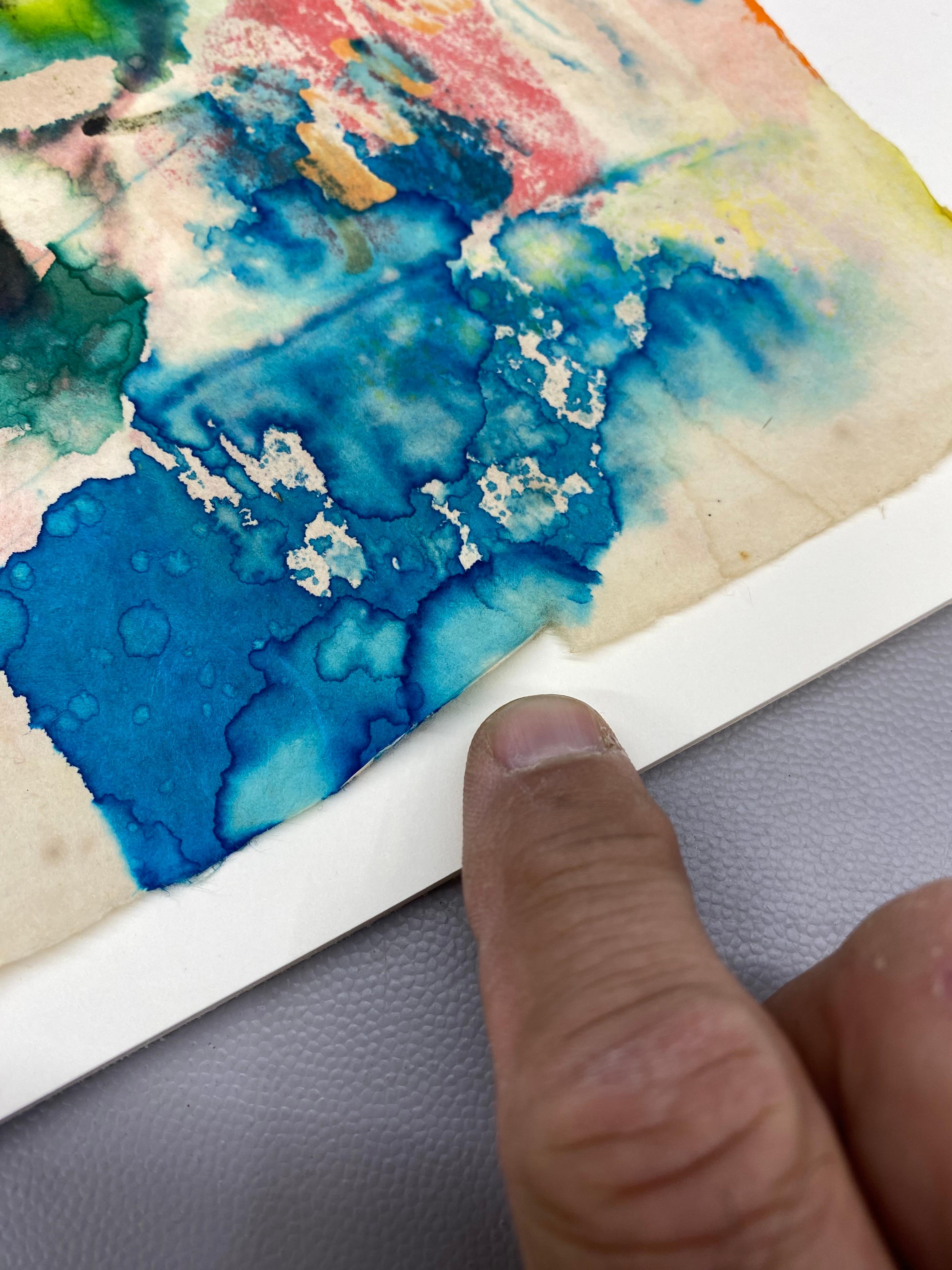 Taro Yamamoto 1953 Provincetown Gemälde in Mischtechnik 