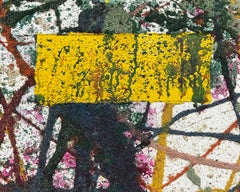 Untitled 1971 - Oil paint & sand on canvas - Colorful Abstract Expressionist