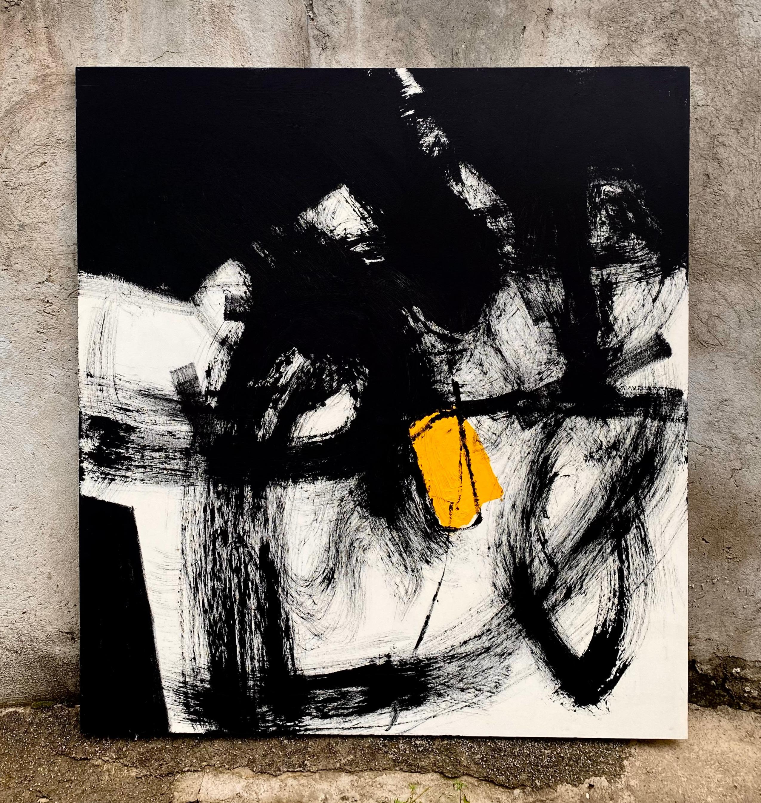 Espressionismo astratto contemporaneo a tinte forti 7,78 - Painting di Taron Marukyan