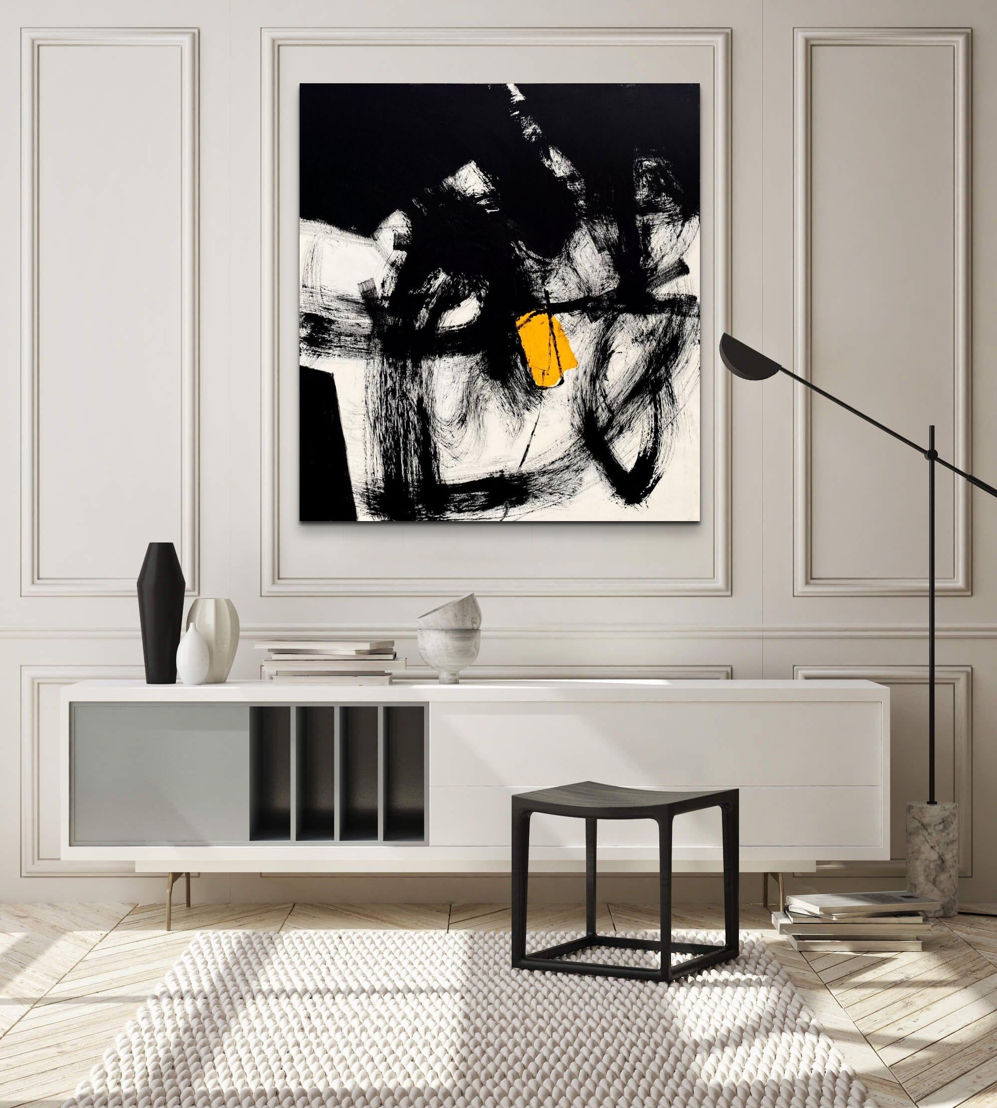 Quadro contemporaneo di grandi dimensioni, minimalista ed espressionista, realizzato con olio su tela grezza.
dimensioni 165'H×150'W cm

Le opere riflettono l'atteggiamento di Taron nei confronti della vita e della pittura 