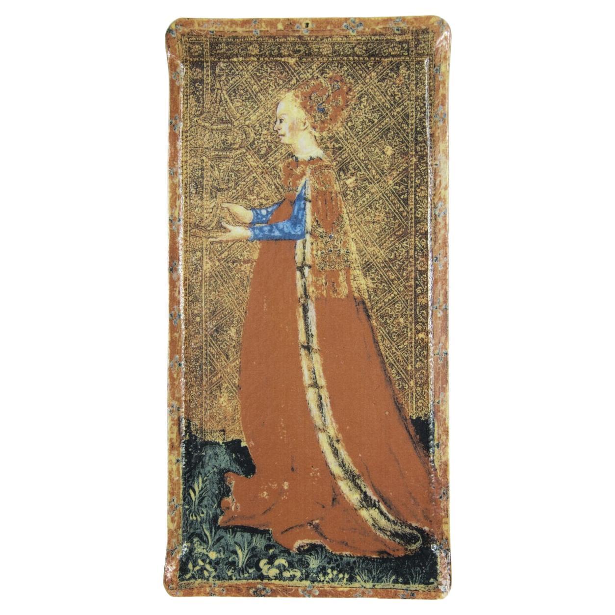 Tarot Card The Queen of Cups Set of 2 For Sale