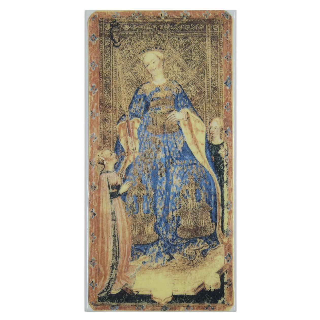 Tarot Card The Queen of Wands Set of 2 by Vetrofuso
