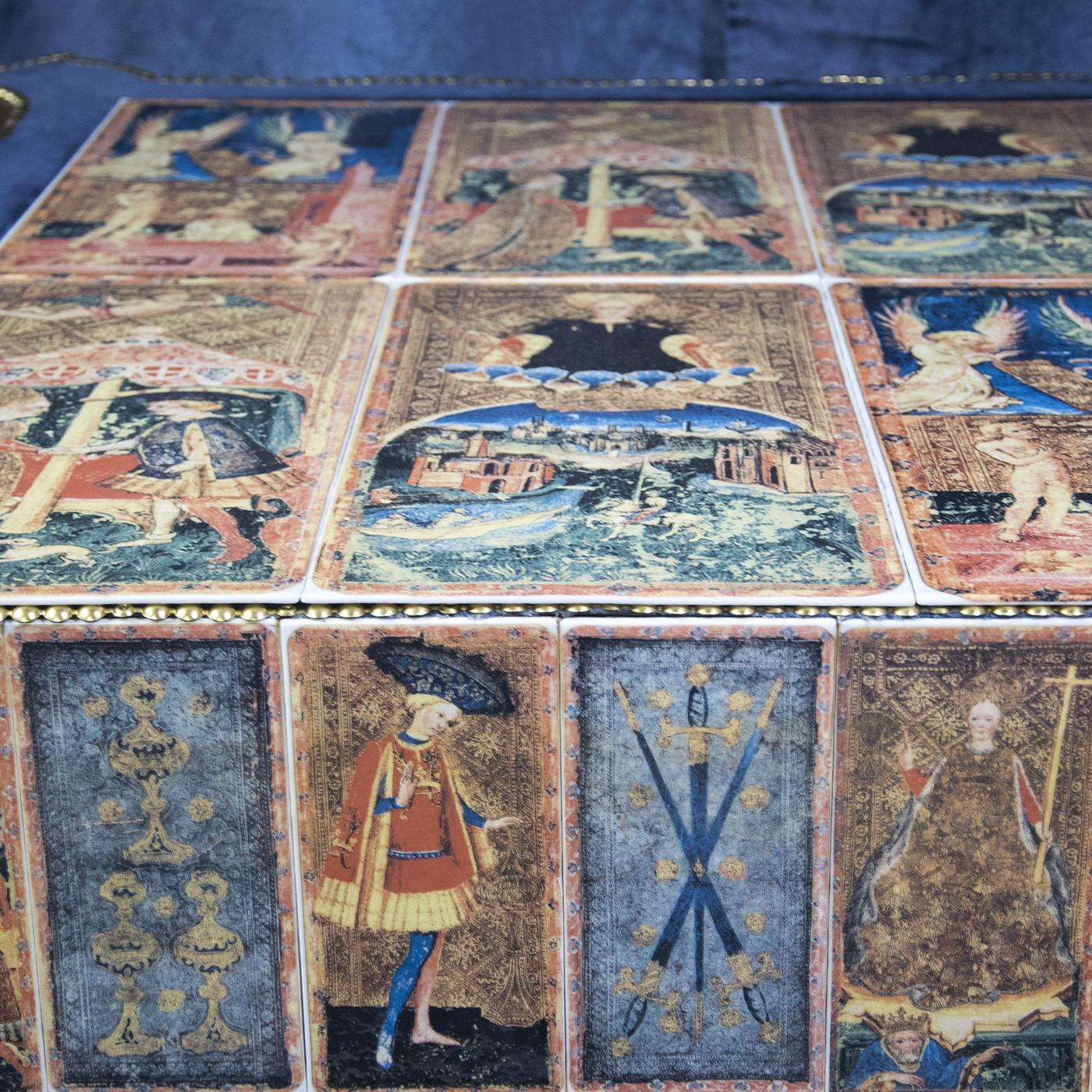 Modern Tarot Table by Vetrofuso