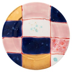 Tartan Gold Dessert Rim Plate