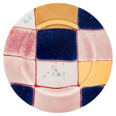 Assiette creuse écossaise dorée