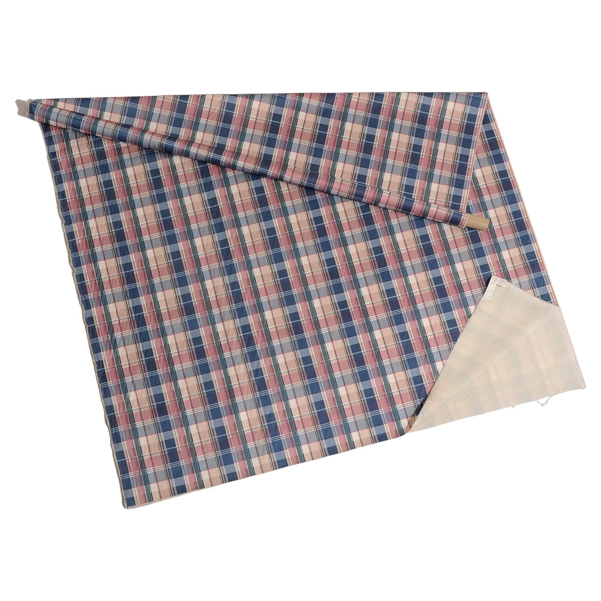 Tartan Satin Textile Fabric: On OFFER