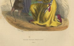 Tartar Family in Traditional Dress: 19th Century Ethnographic Illustration