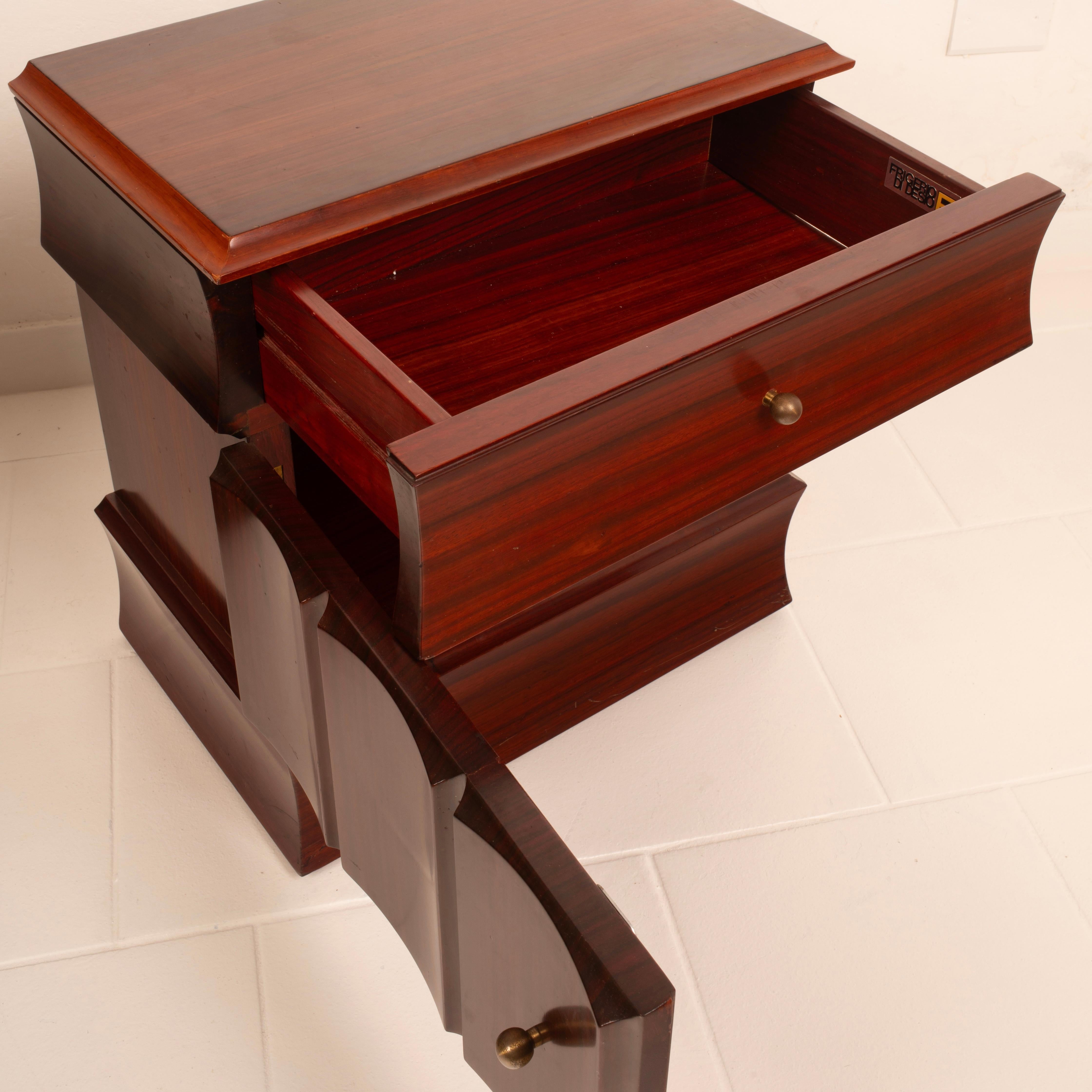 Tartaro Tables de nuit Sculpture 99 par Luciano Frigerio pour Frigerio di Desio en vente 10