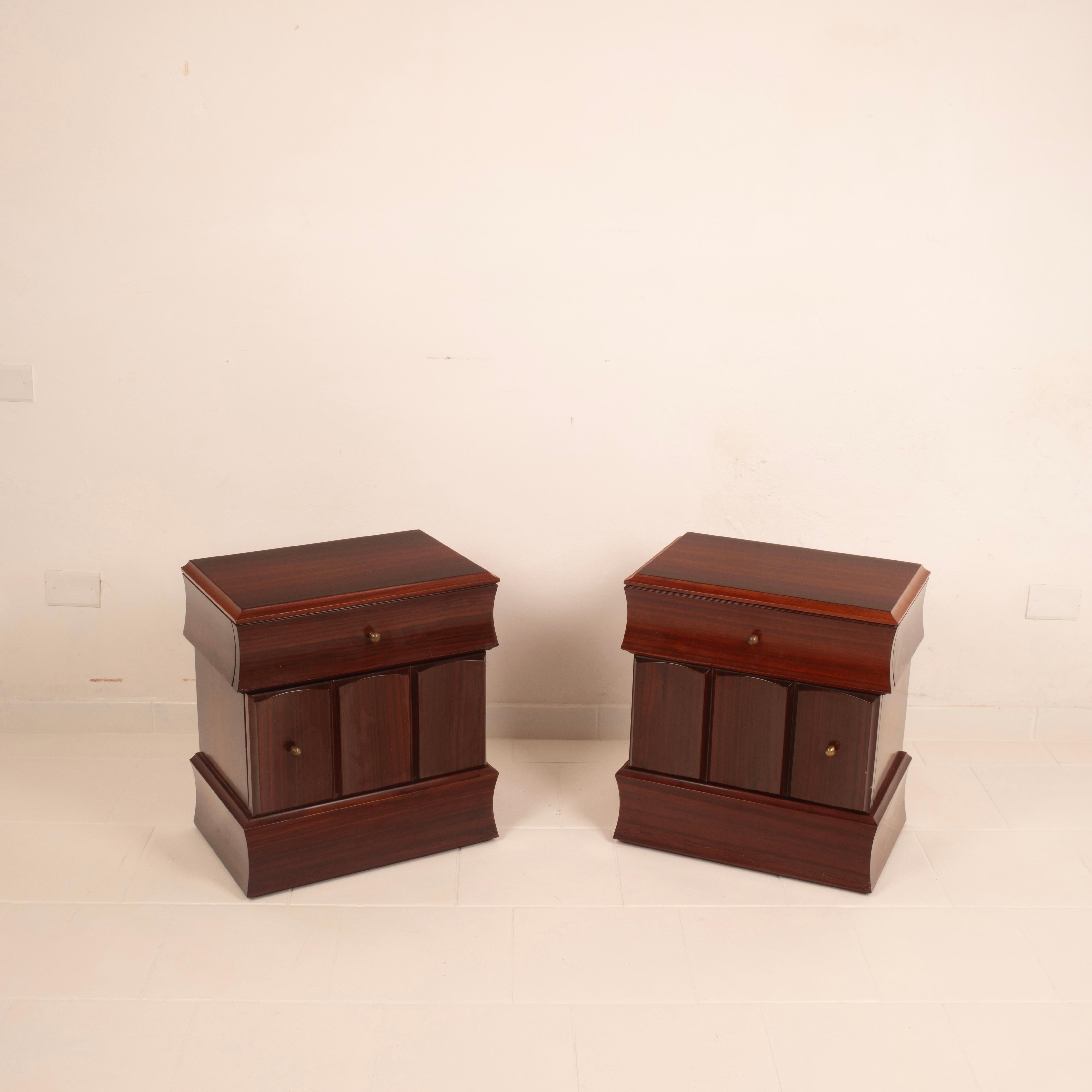 Italian Tartaro Tables de nuit Sculpture 99 par Luciano Frigerio pour Frigerio di Desio en vente