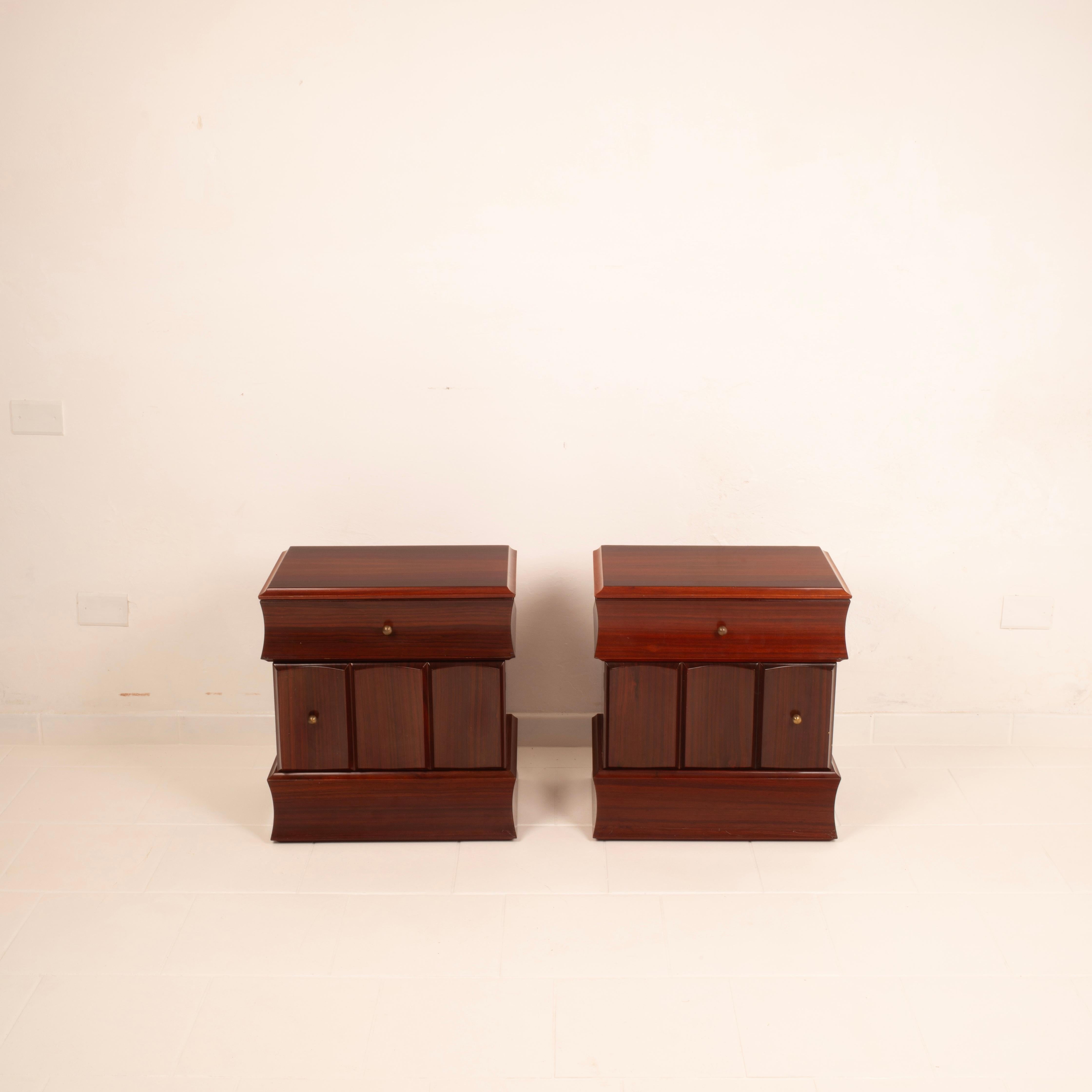Mid-20th Century Tartaro Tables de nuit Sculpture 99 par Luciano Frigerio pour Frigerio di Desio en vente
